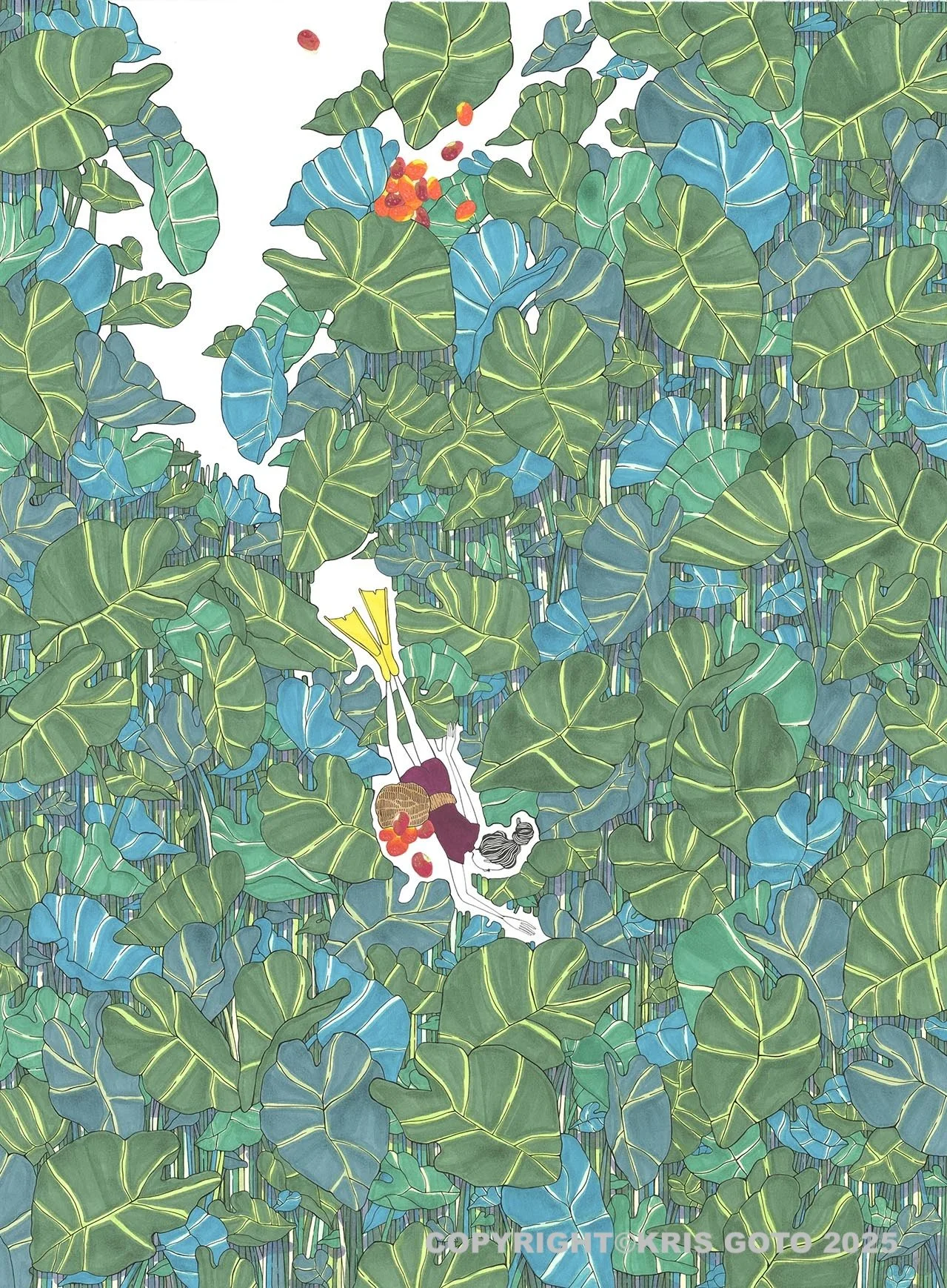 Kris Goto アート　美品　ハワイ　フラダンス Kris Goto | ハワイ応援オンラインセレクトショップ[Lanilani